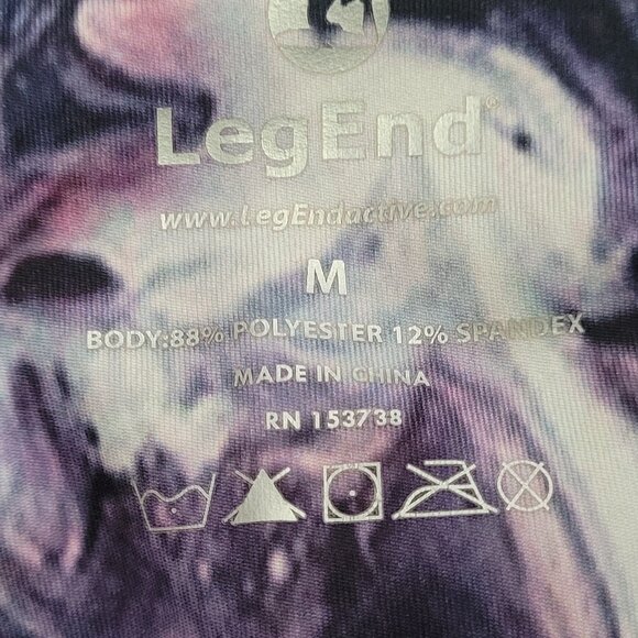 Two Pairs of Legends Workout Polyester-Spandex Leggings Size Medium EUC - Picture 4 of 10